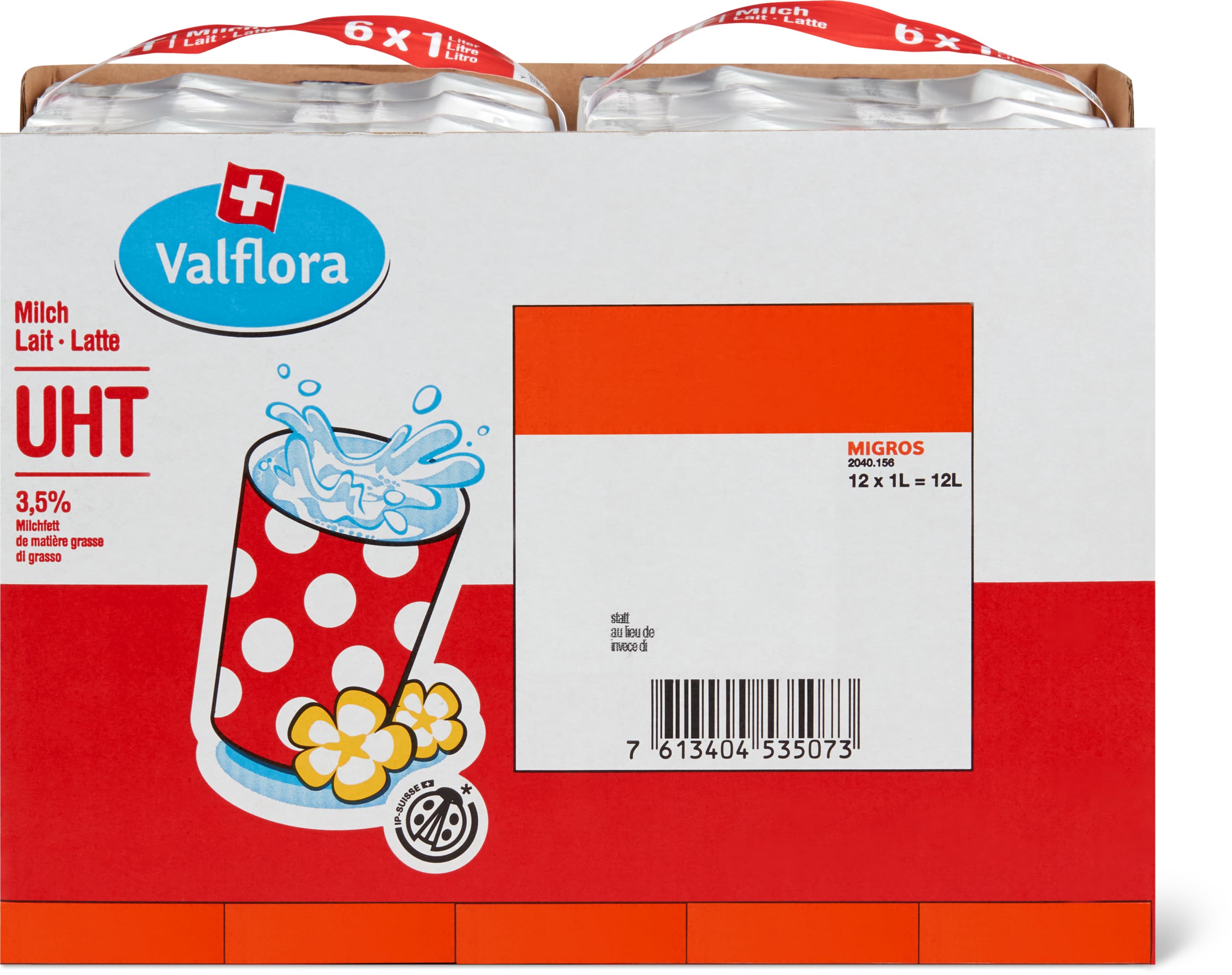 IP-SUISSE whole milk, 3.5% fat, UHT